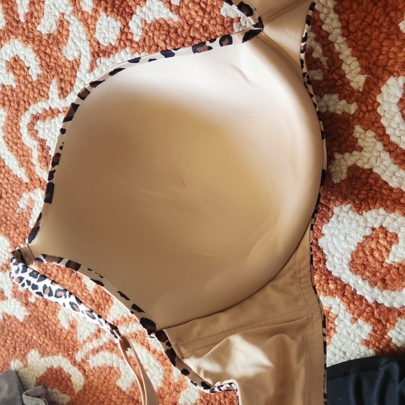 Cacique Cheetah/leopard animal print bra underwire size 46DDD(46) - Picture 7 of 10